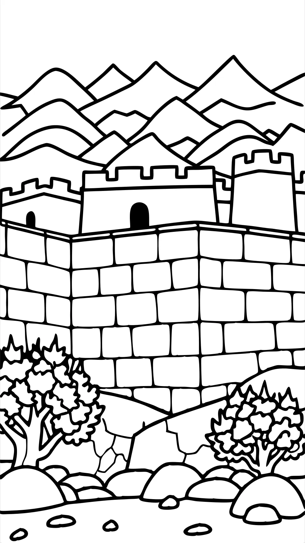 coloriage de mur Jericho